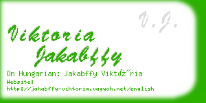 viktoria jakabffy business card